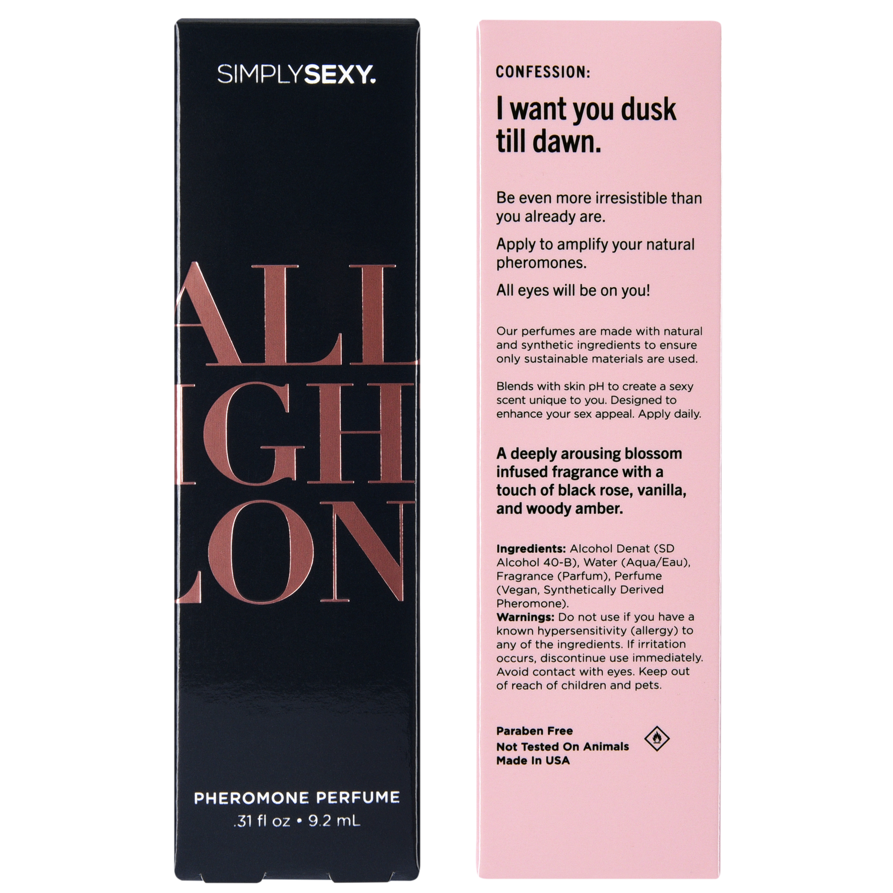 SPRAY PARFUM PHÉROMONE SEXY SIMPLEMENT - TOUTE LA NUIT - 0.31 floz | 9.2mL