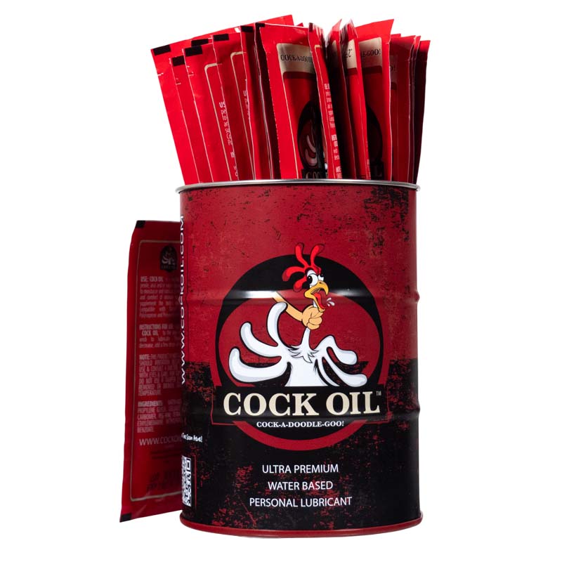 Édition Collector Huile de Pénis Baril Marqué – Avec 25 Sachets en Aluminium