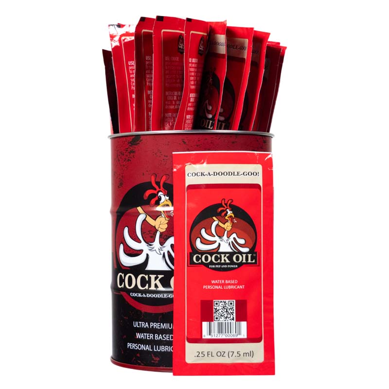 Édition Collector Huile de Pénis Baril Marqué – Avec 25 Sachets en Aluminium