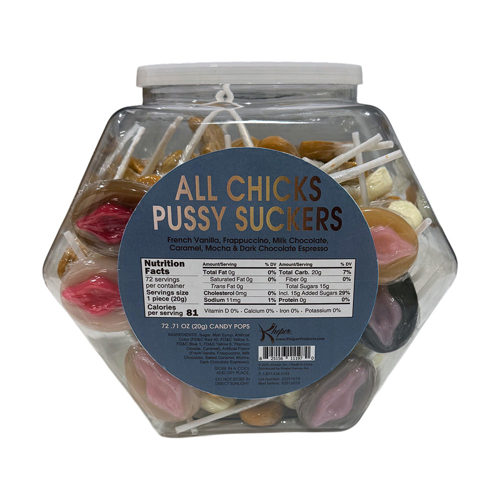 All Chicks Pussy Suckers (72 Pack)
