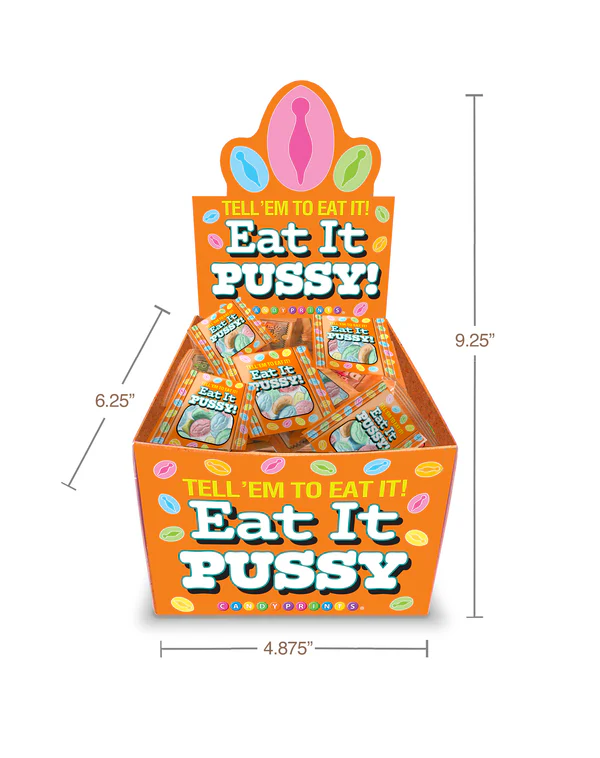 EAT IT PUSSY, INDIVIDUAL BAG OF 5, DISPLAY OF 100