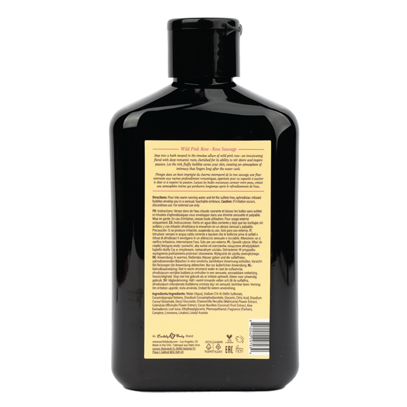 Bain Moussant Graines de Chanvre la Nuit Collection Aphrodisiaque Rose Sauvage 8.4oz / 250ml