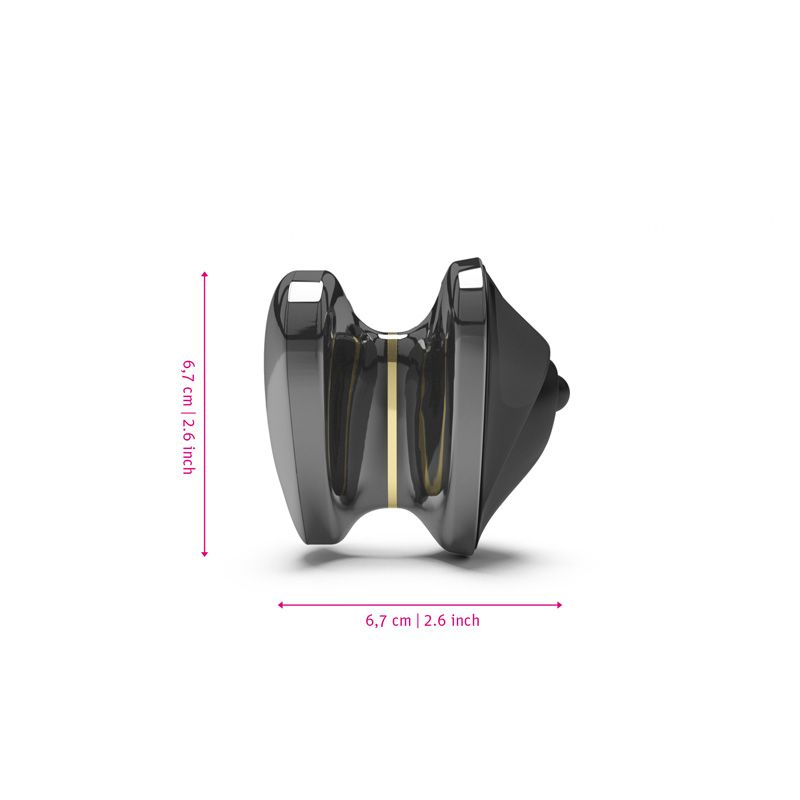 Mystim Heart's Desire eStim layonvibrator, Black
