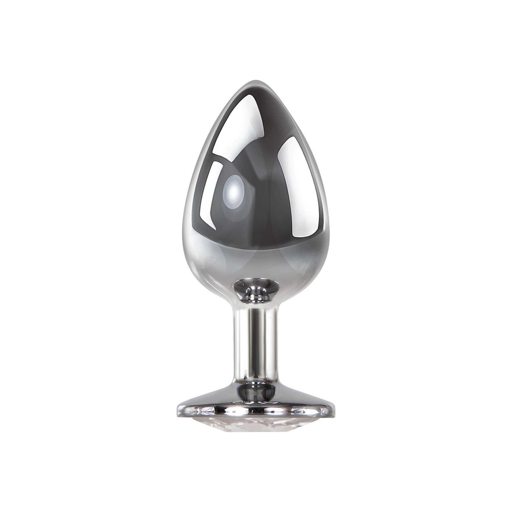 Adam & Eve Clear Gem Anal Plug Large