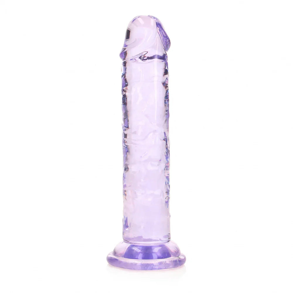 6" Realistic Dildo No Balls - Purple