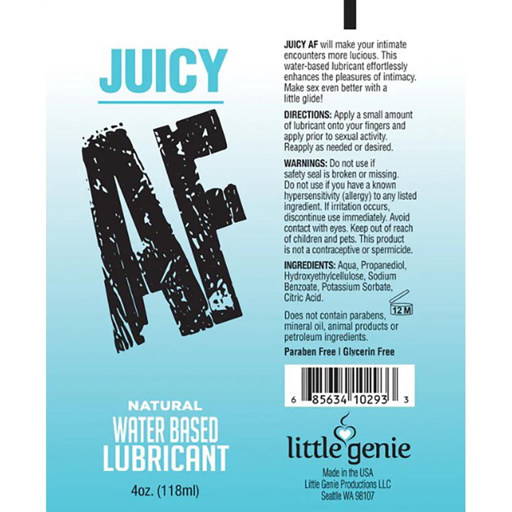 Juicy AF Lubricant- Natural 4oz