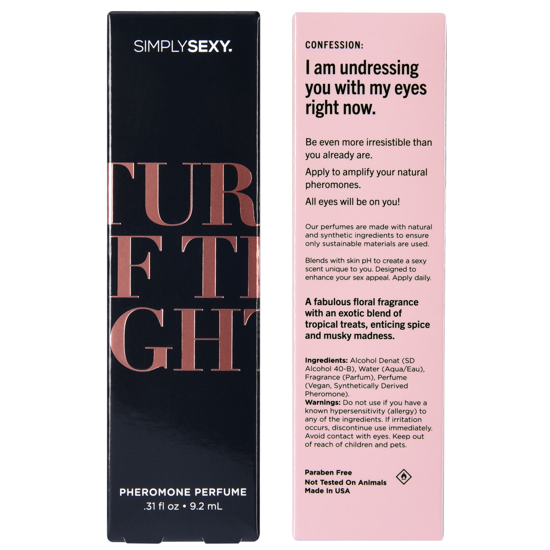 SPRAY PARFUM PHÉROMONE SEXY SIMPLEMENT - ÉTEINS LES LUMIÈRES - 0.31 floz | 9.2mL