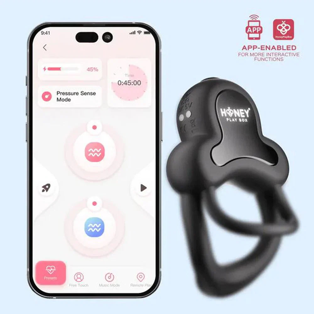 TESTER - Anello App-Controlled Vibr. Double CRing