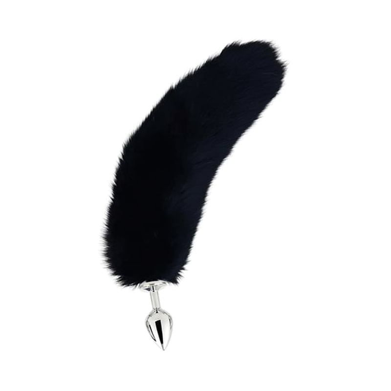 Foxtail Plug - Medium - BLACK