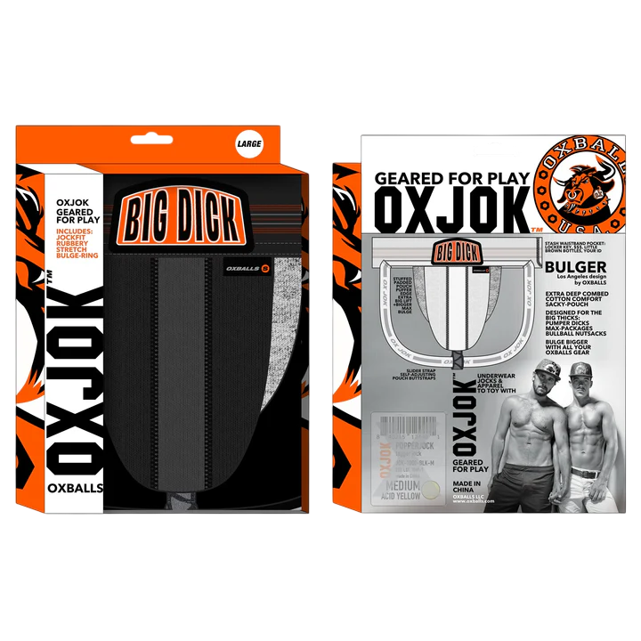 BULGER, le jockstrap à grande poche, BLACK IRON, SMALL
