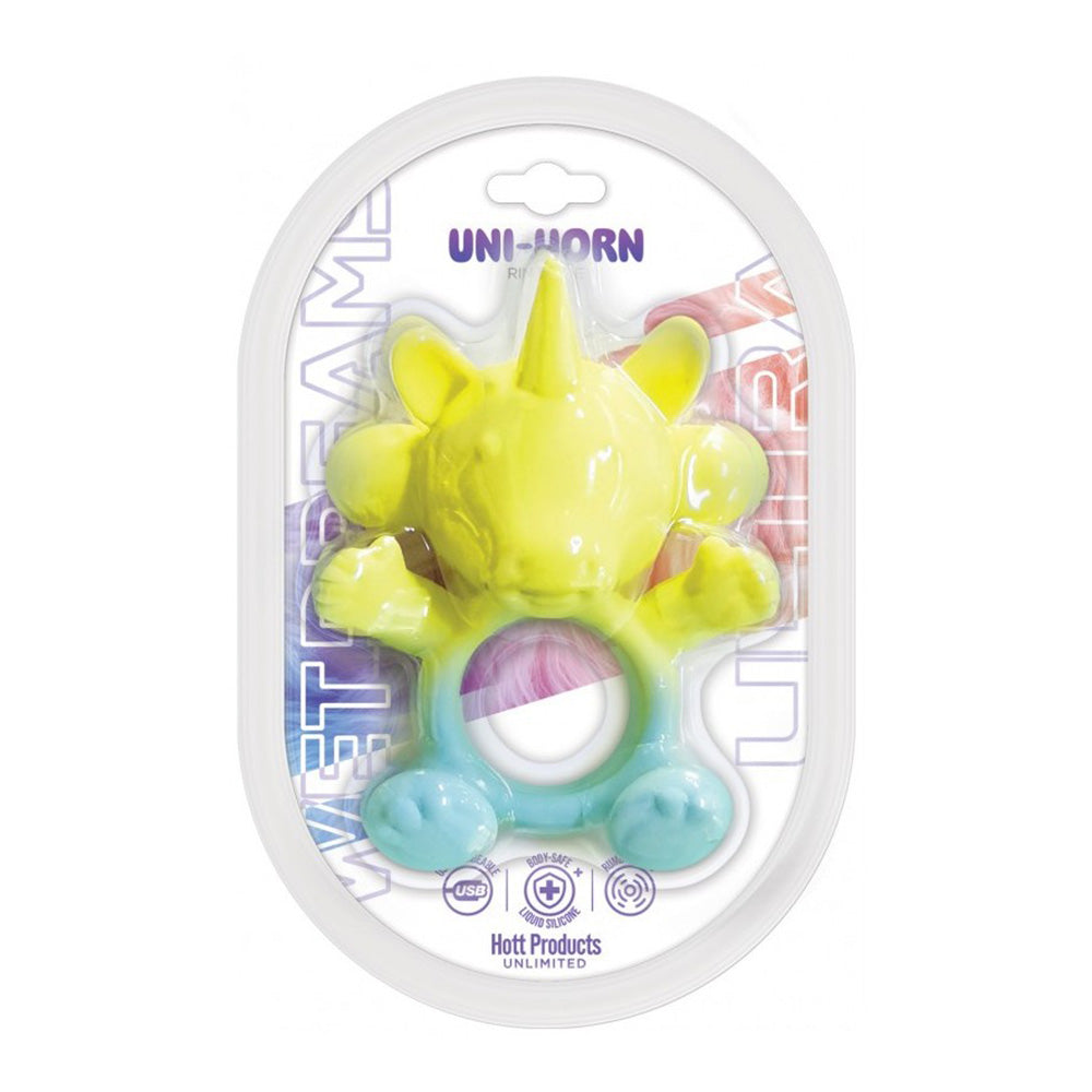Uni-Horn Cock Ring Vibe - Wet Dreams Ultra