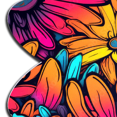 Neon Flowers Petal Breast Pasties
