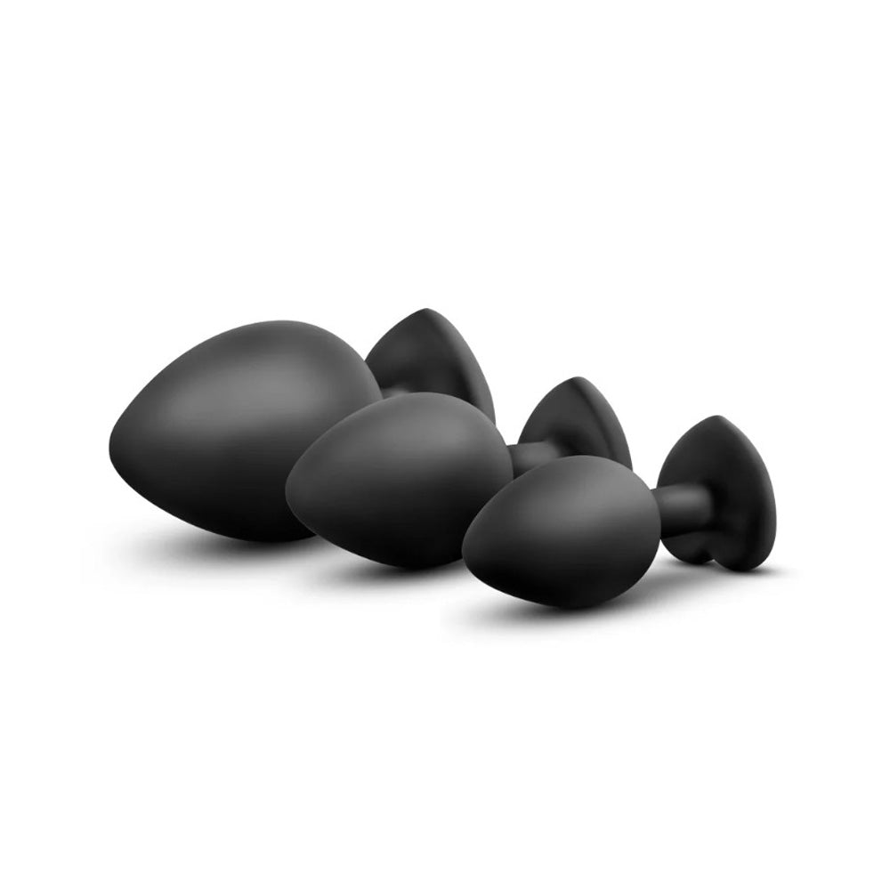 Luxe Bling Plugs Training Kit - White Gems 3pc