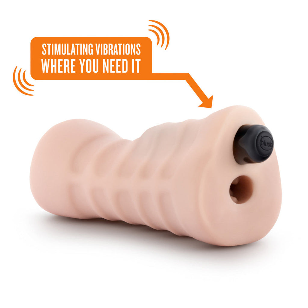 EnLust Destini Vibrating Stroker -Beige