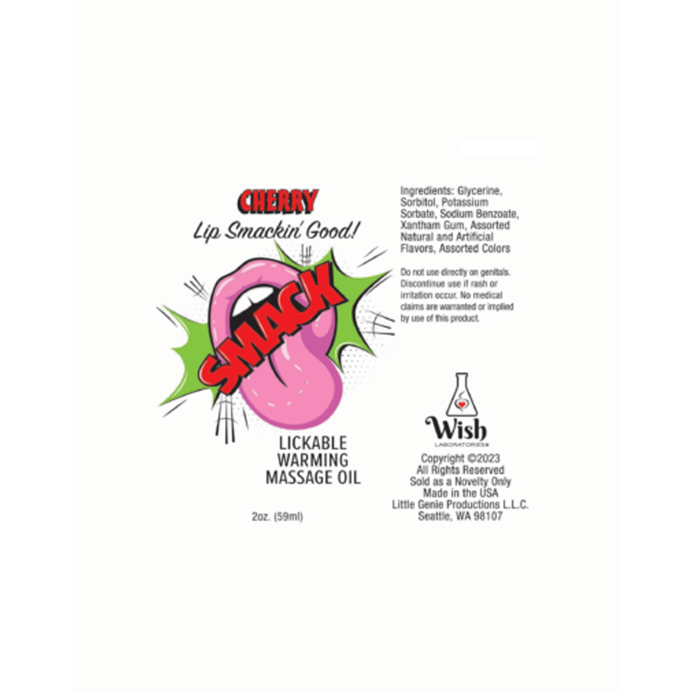 Warming & Lickable Massage Oil Cherry