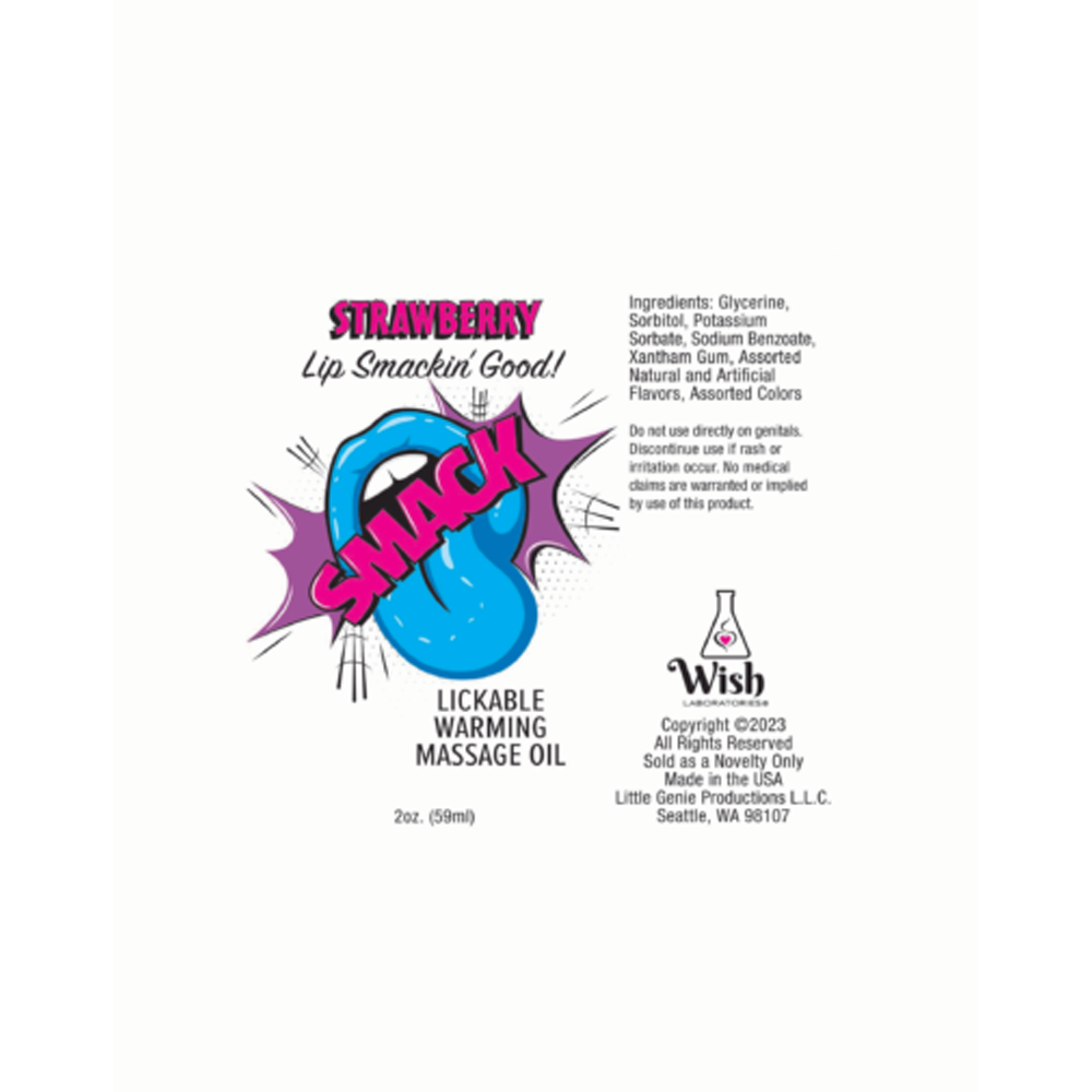Warming & Lickable Massage Oil Strawberr