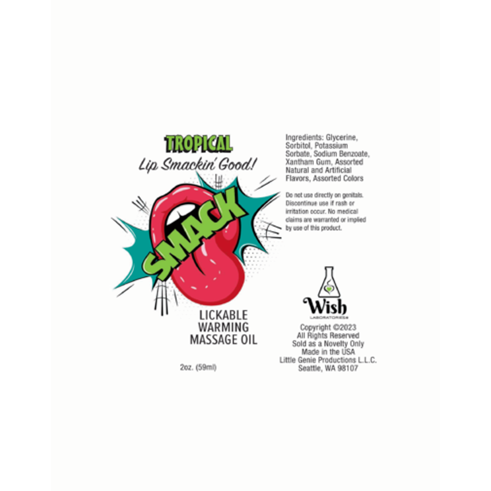 Warming & Lickable Massage Oil Tropical