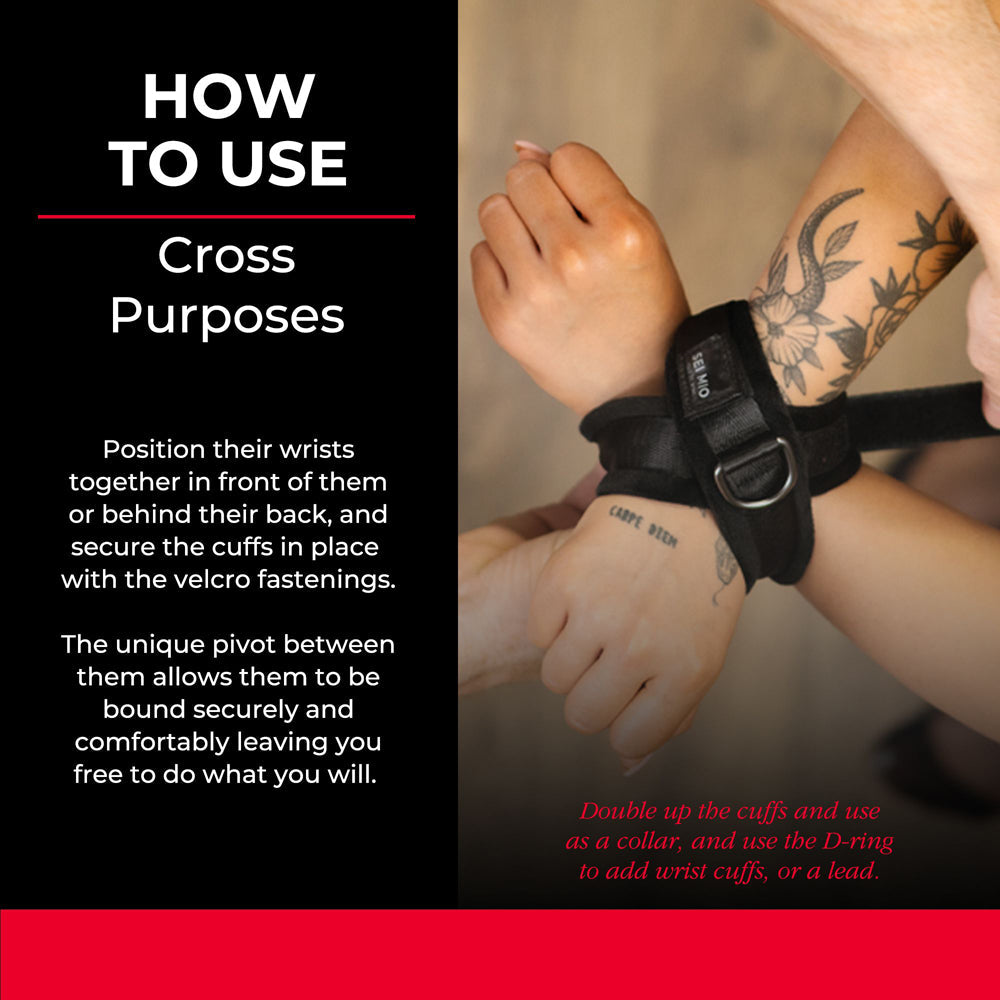 SEI MIO Cross Purposes Over-Wrap Cuffs