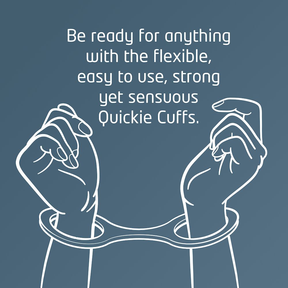 Quickie Cuffs - Medium - Black