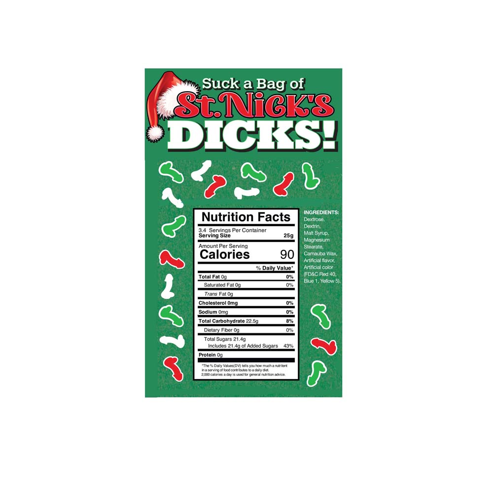 Suck a Bag of St Nick's Dicks 100pc Disp