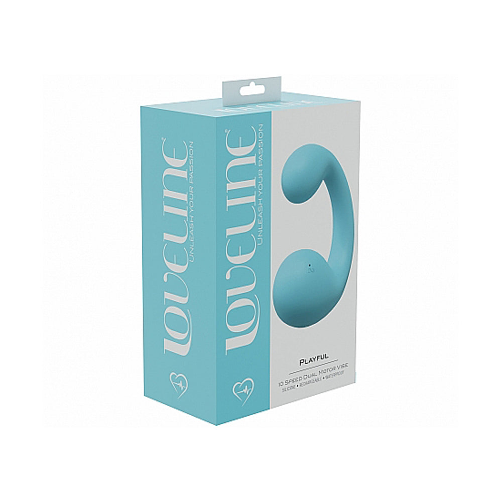 Playful - 2 motor Submersible Vibe-Blue