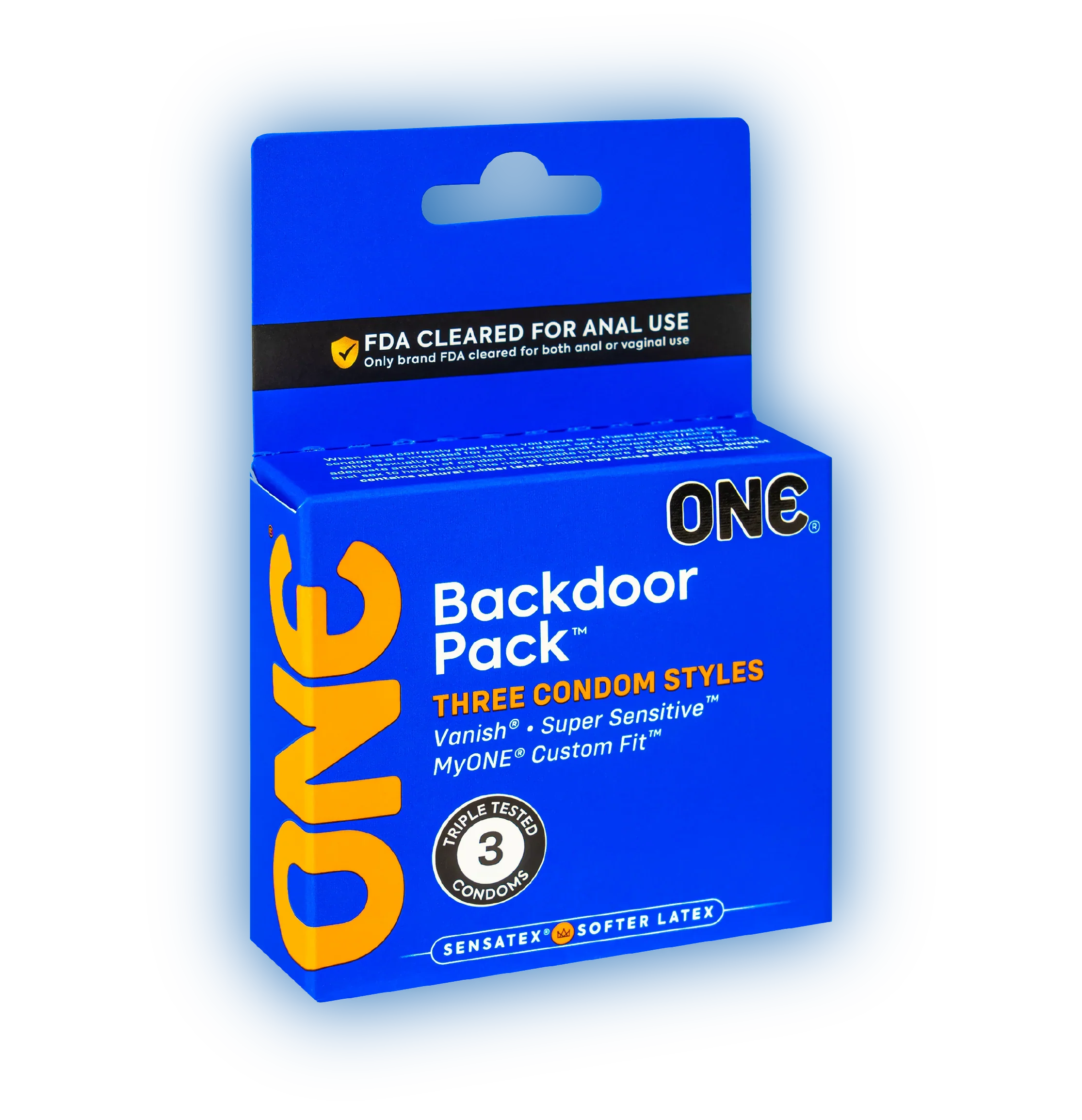 ONE Backdoor Condoms - 3pk