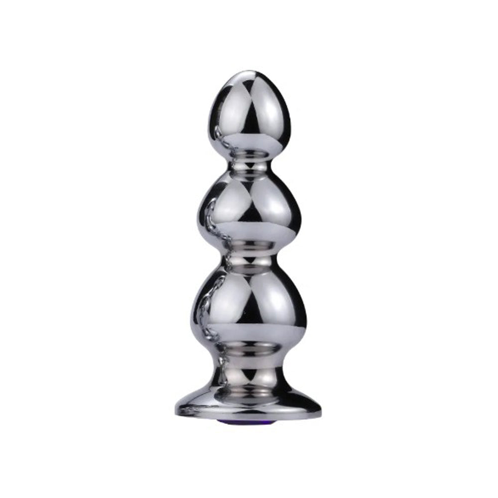 Extreme Anal Triple Bead w/ Onyx jewel