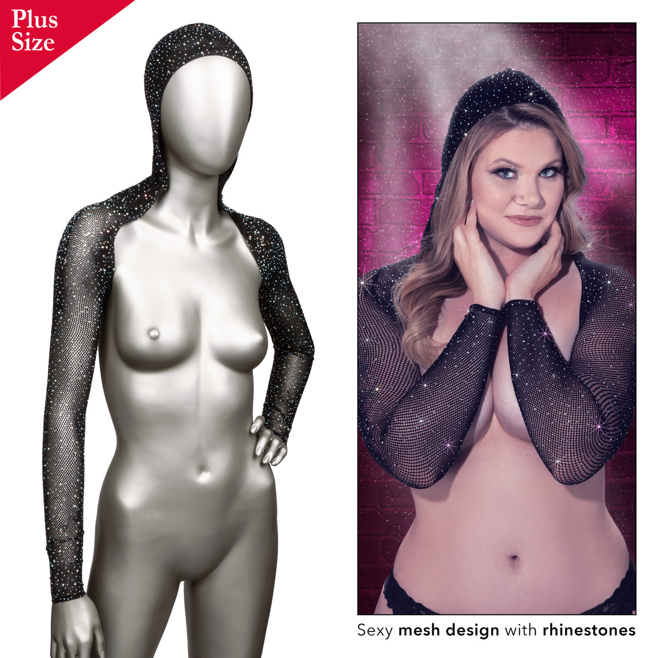 Radiance™ Hooded Shoulder Shrug - Plus *