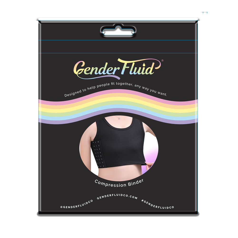Gender Fluid Chest Binder Black - XLarge