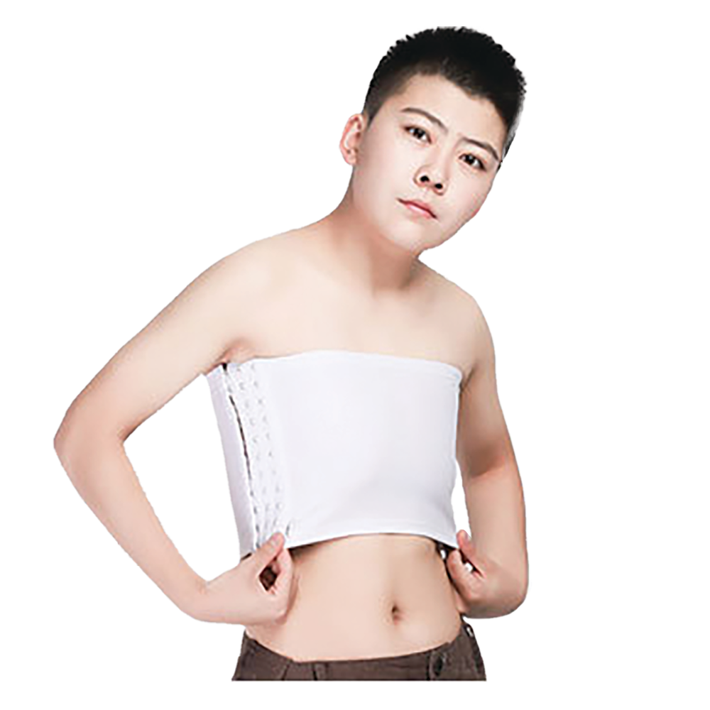GF Strapless Chest Binder - White 2XL