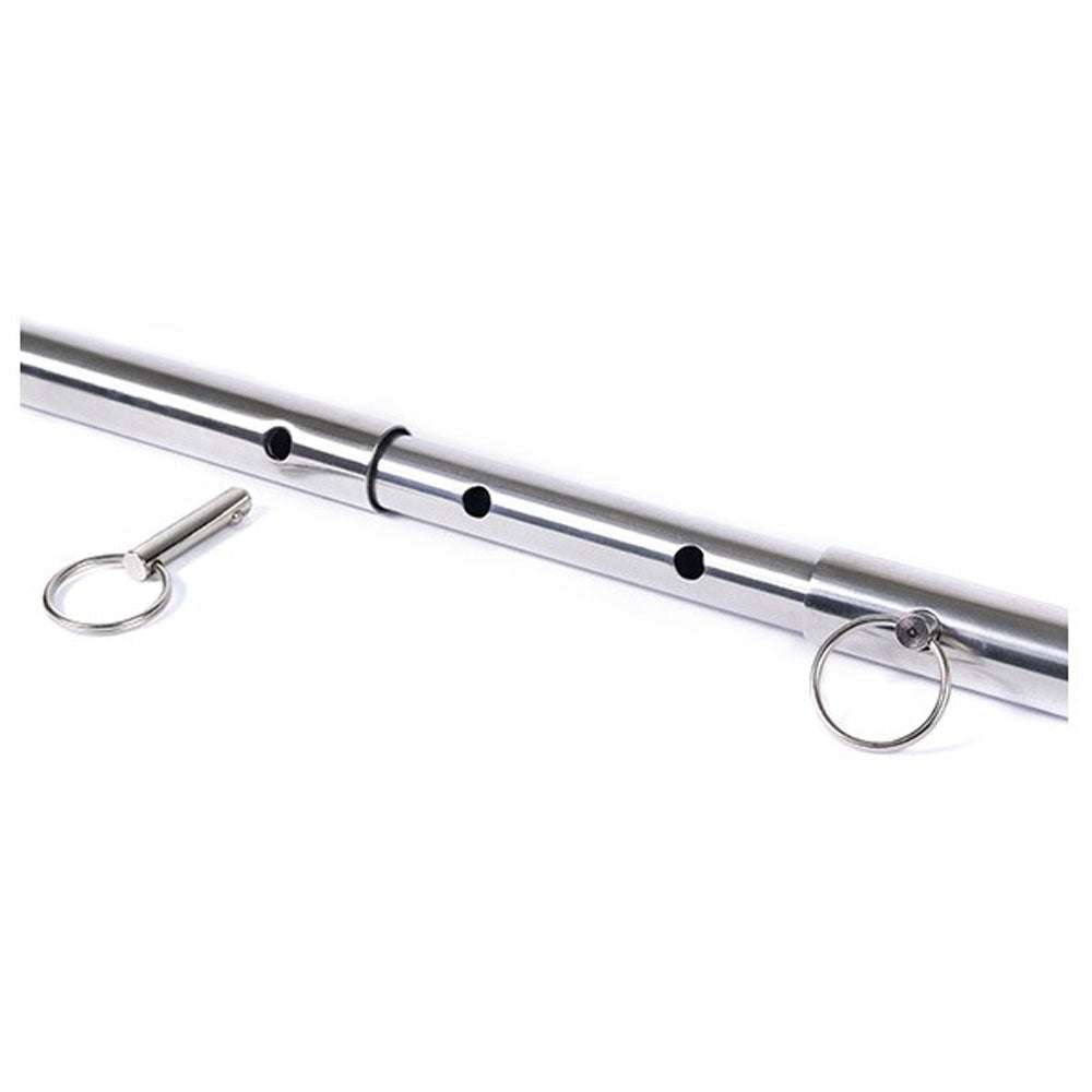 Steel Spreader Bar w Leather Cuffs Nickl