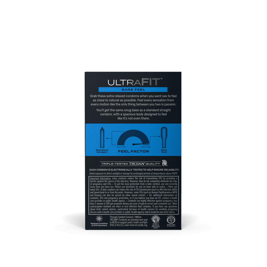 Trojan UltraFit Bare Feel Condoms - 10ct