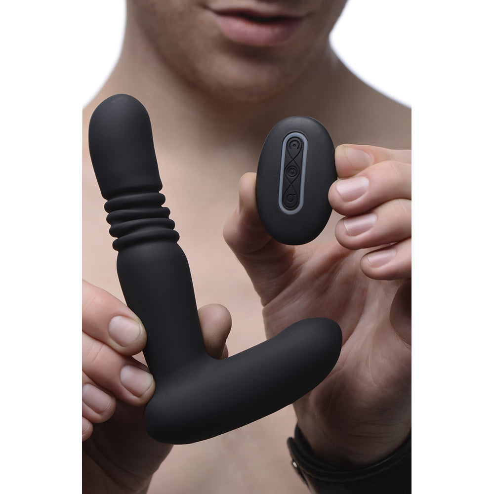 Silicone Thrusting Anal Plug with Remote Control