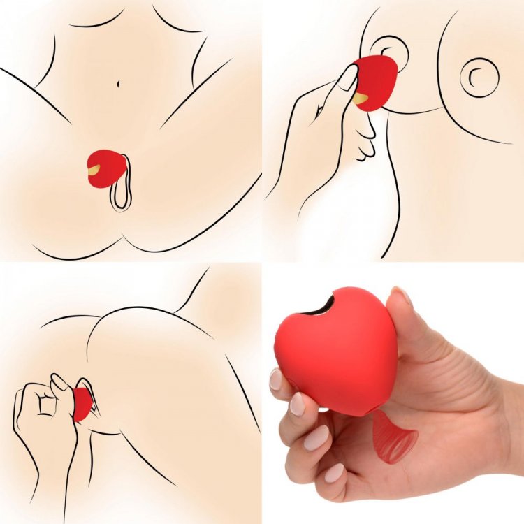 10X Hearts Desire Silicone Clit Suction*