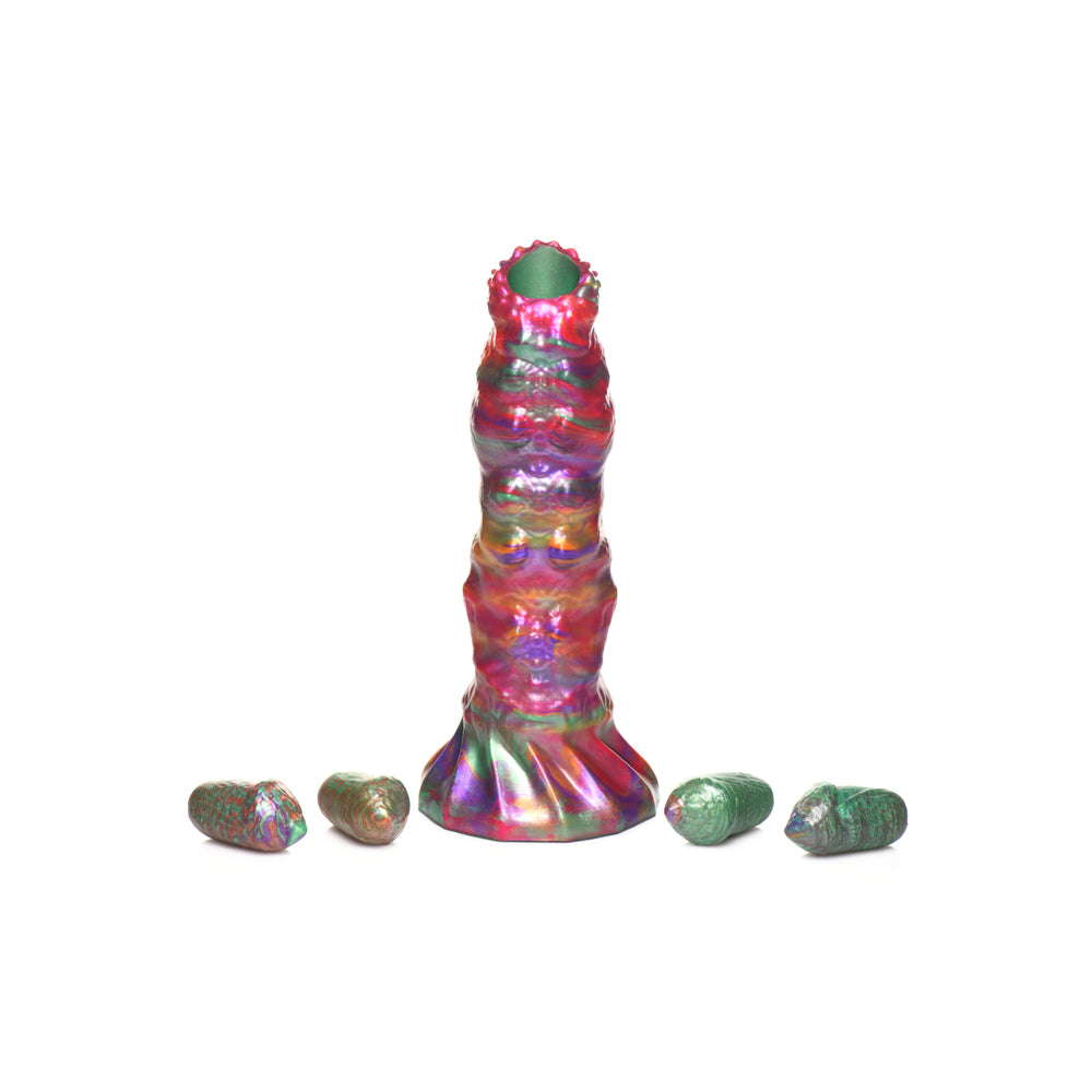 Larva Ovipositor Silicone Dildo w/ Eggs