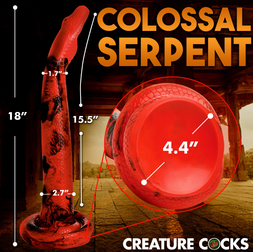 King Cobra - X-Large 18" Silicone Dong