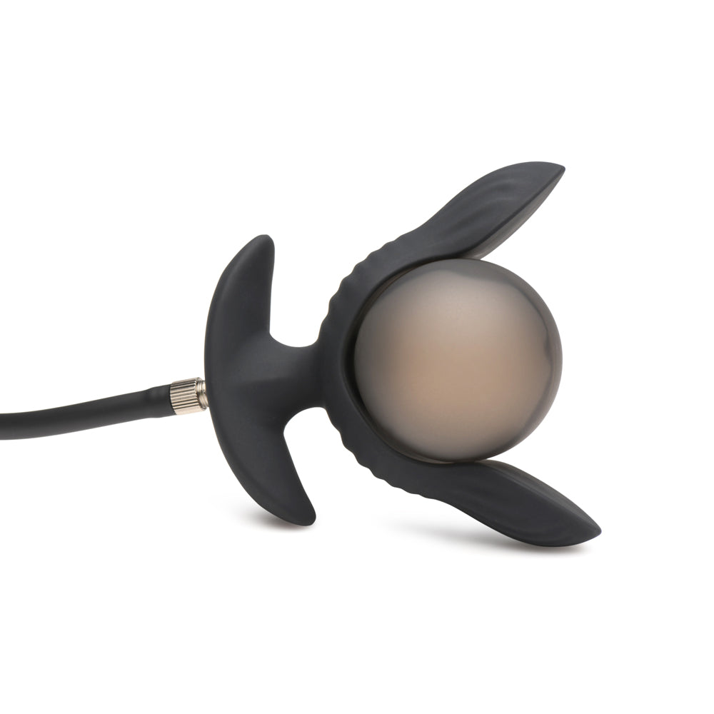 Dark Pearl Inflatable Vibrating Butt Plu