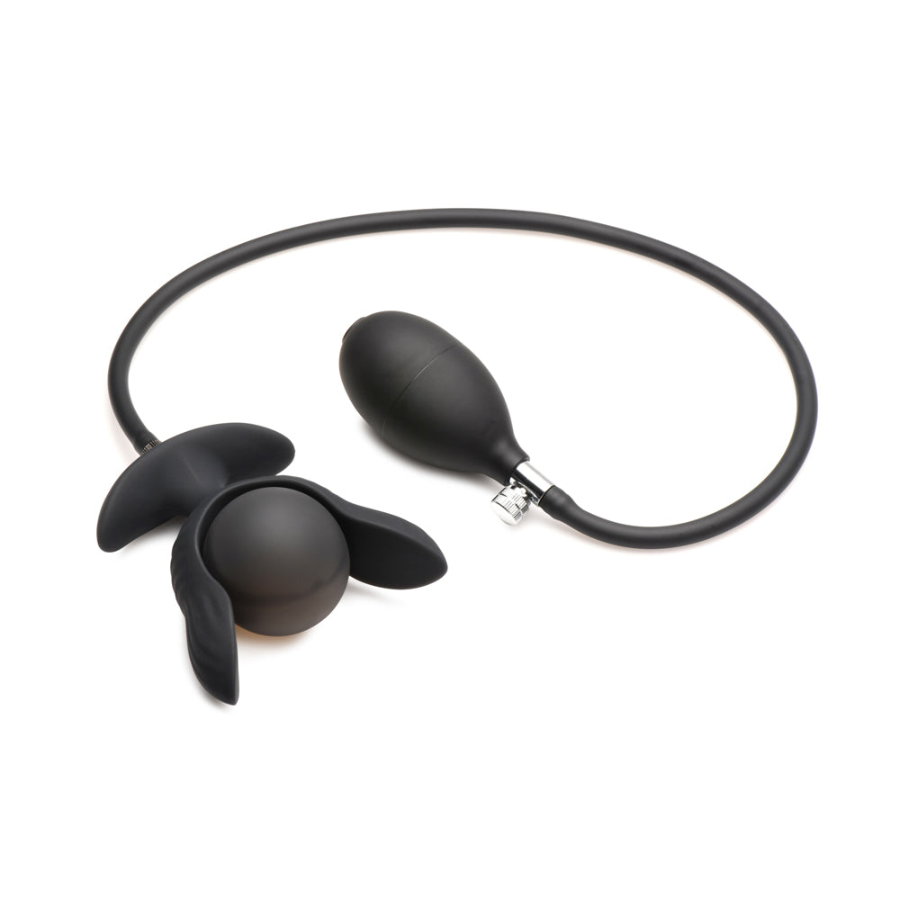 Dark Pearl Inflatable Vibrating Butt Plu