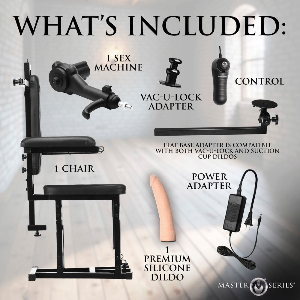 Enforcer Chair with Sex Machine