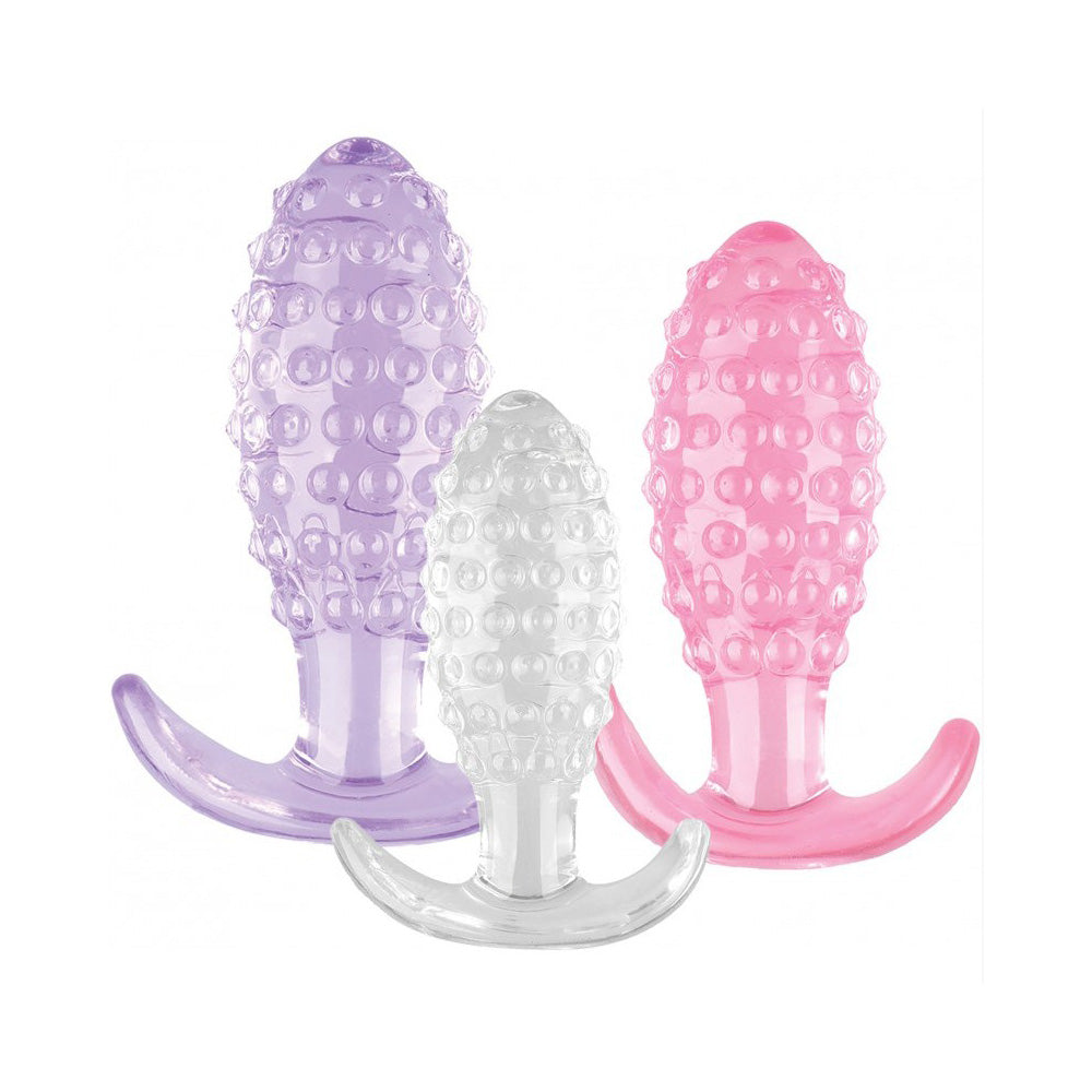 Wet Dreams - Crystal Ballers Anal Plugs 3 pack