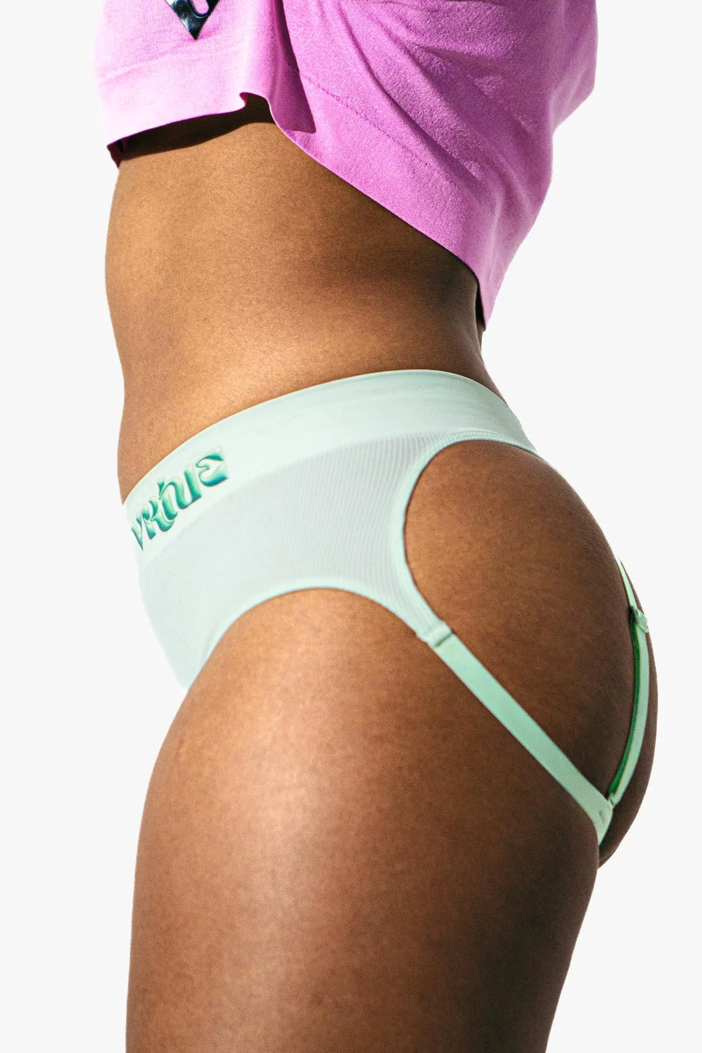 Womens Small - JockVStrap Rib Briefs - Mint