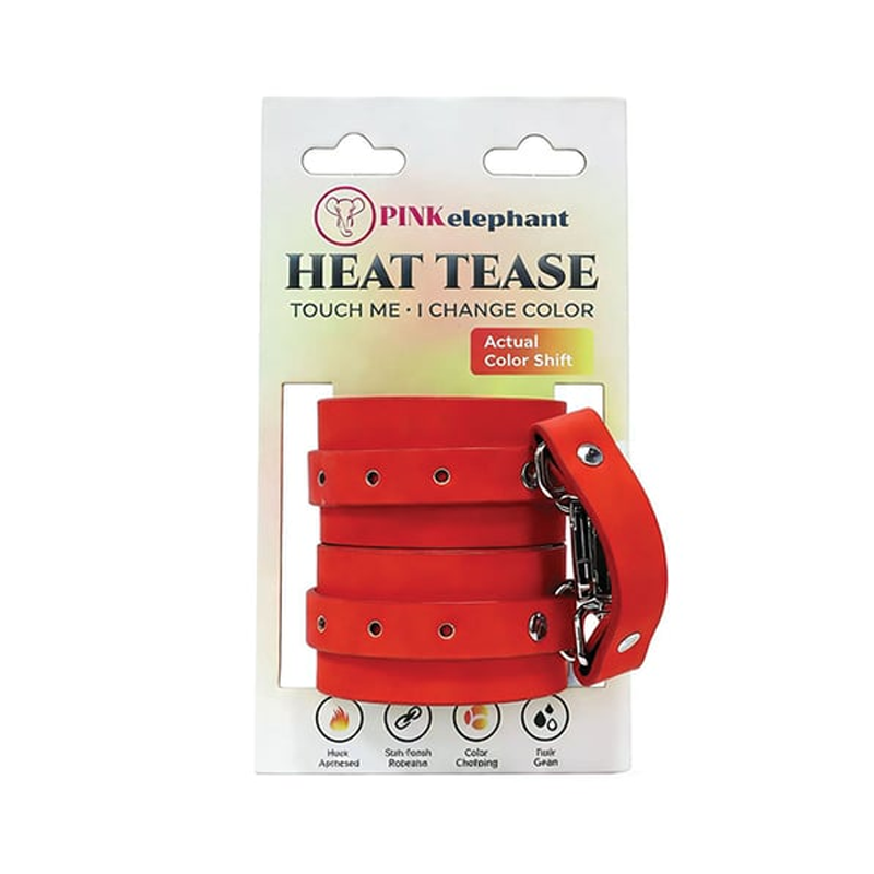 HEAT TEASE - CUFFS - BLOOD ORANGE/YELLOW
