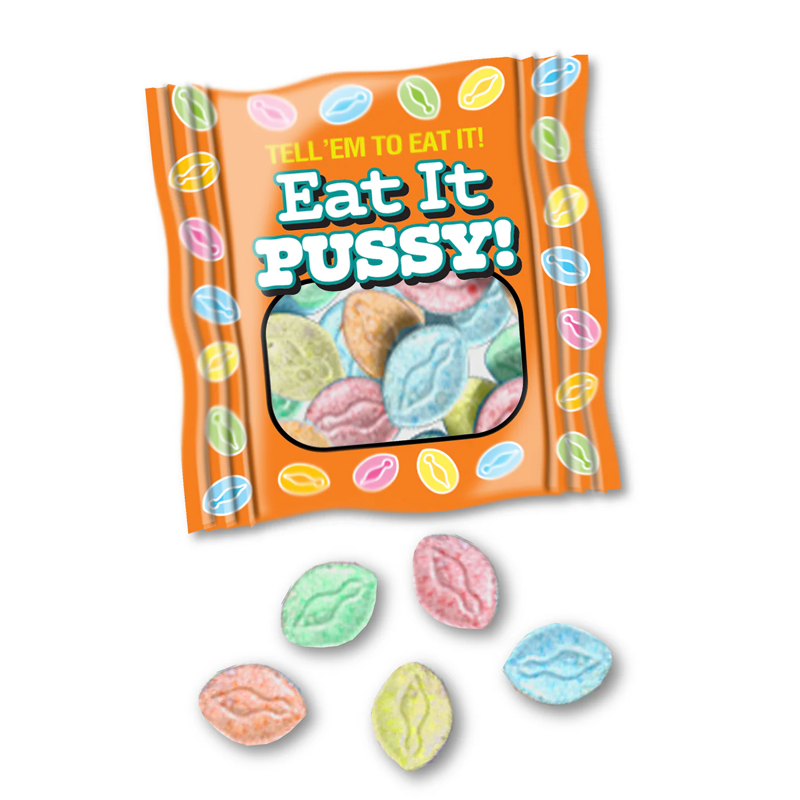 EAT IT PUSSY, INDIVIDUAL BAG OF 5, DISPLAY OF 100