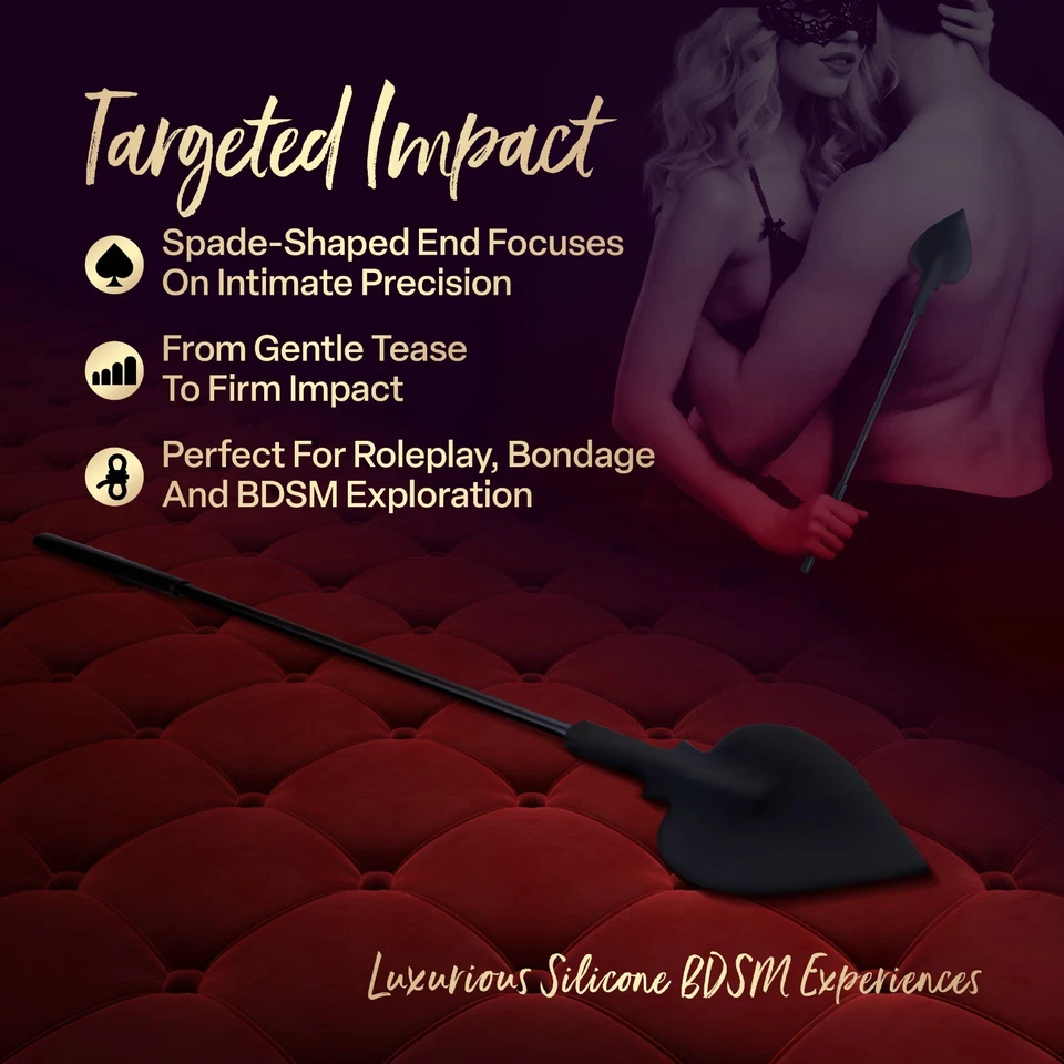 Temptasia Ardor - Silicone Spade Crop - Black