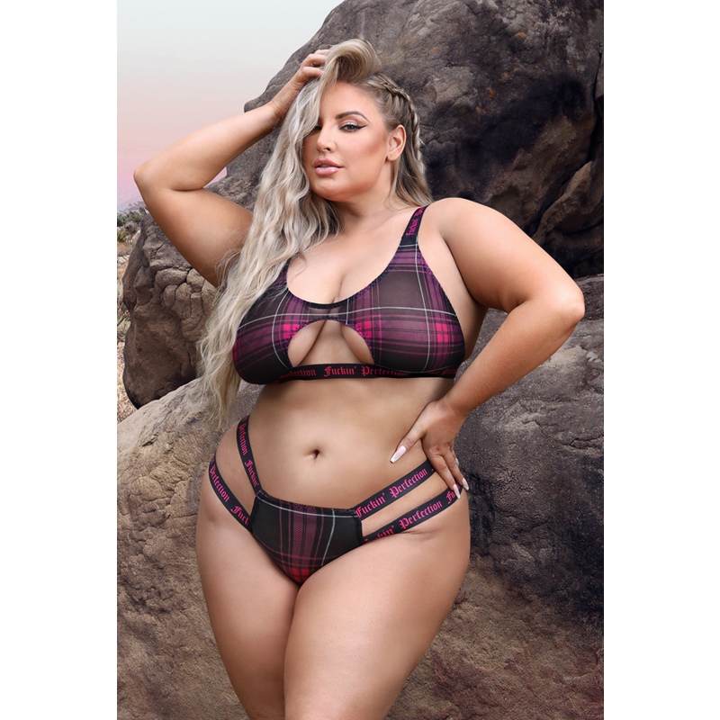 Fuckin' Perfection Cutout Bralette & Panty