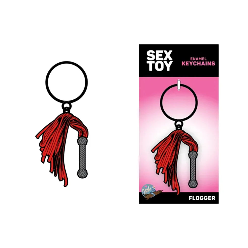 Flogger Enamel Keychain *