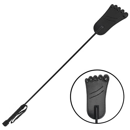 Foot Riding Crop - Black