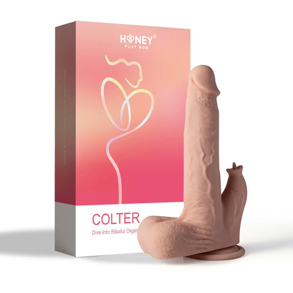 TESTER - Colter App-Enabled Thrust/Licking Dildo