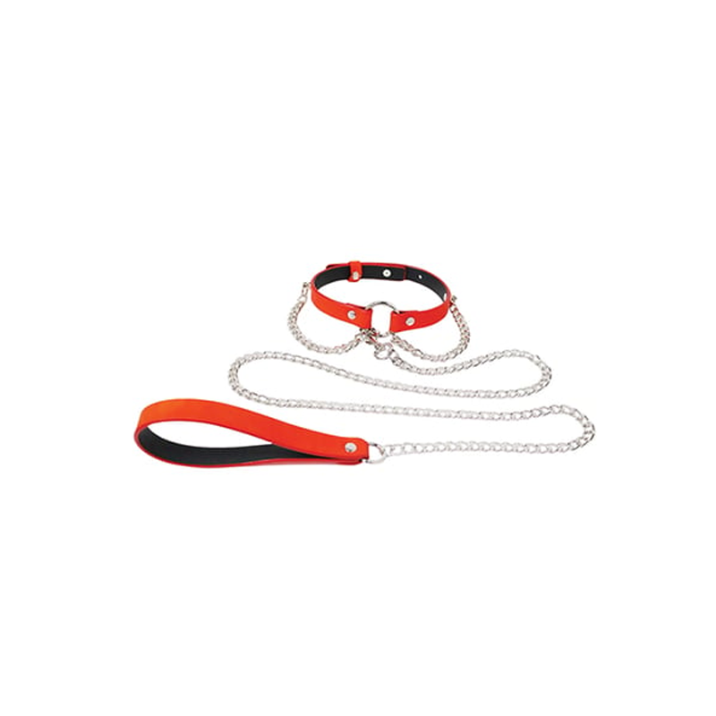 HEAT TEASE - COLLAR - BLOOD ORANGE/YELLOW
