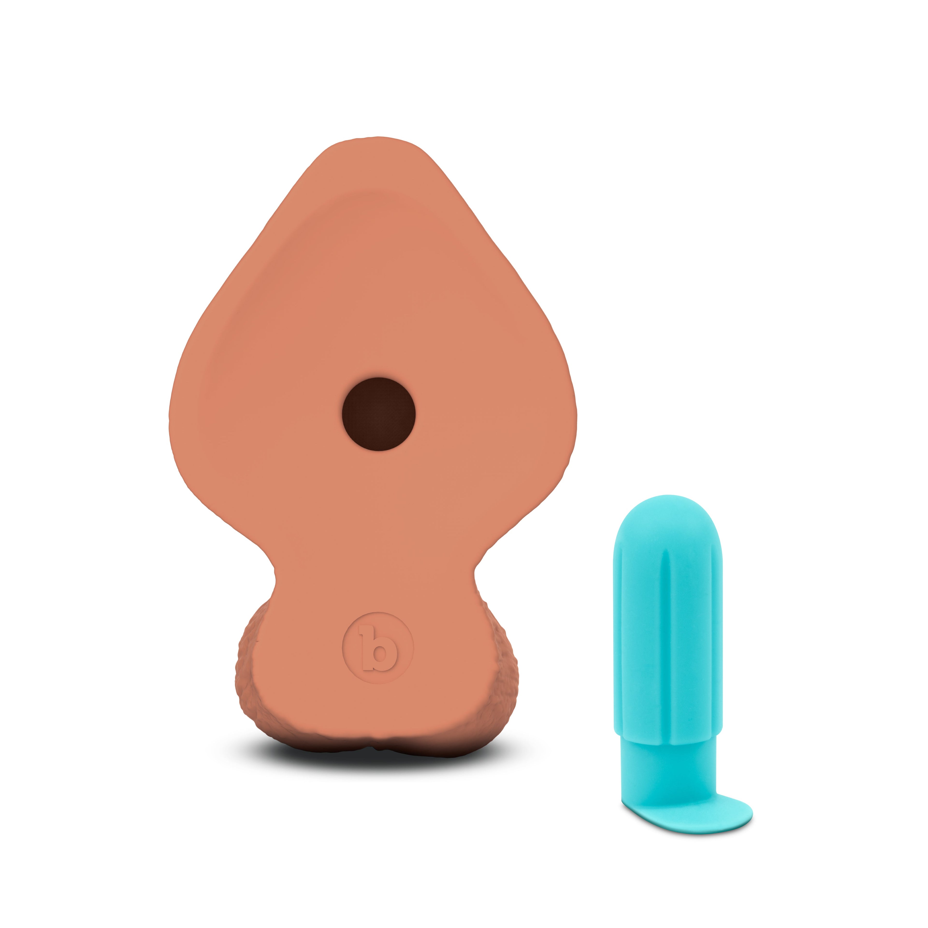 Slipskin Realistic Silicone Dildo - 9" Girthy Mocha